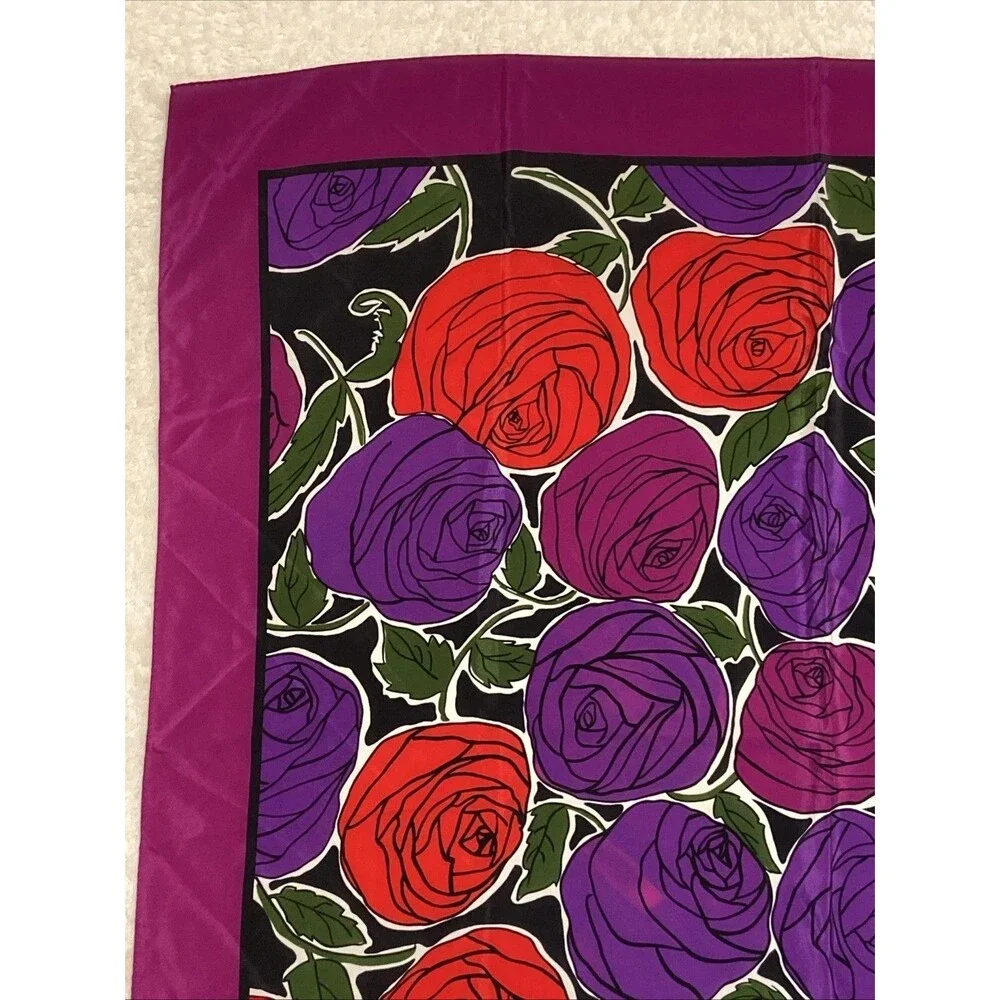 Vintage Christian Dior Square Silk Scarf 34